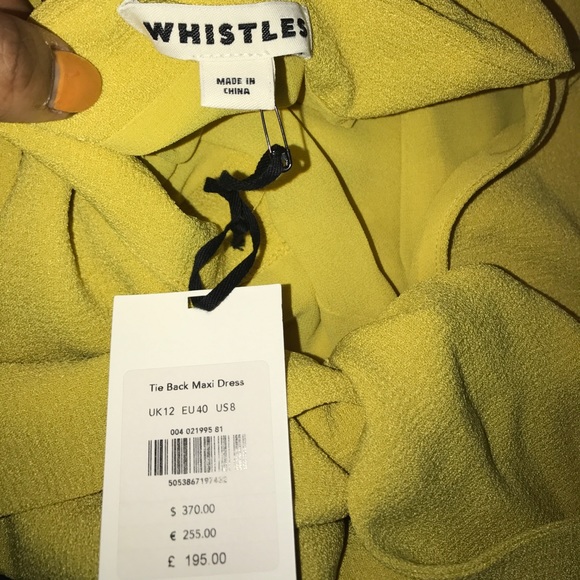 NWT ASOS| Whistles Tie Back Maxi Dress - Picture 3 of 4